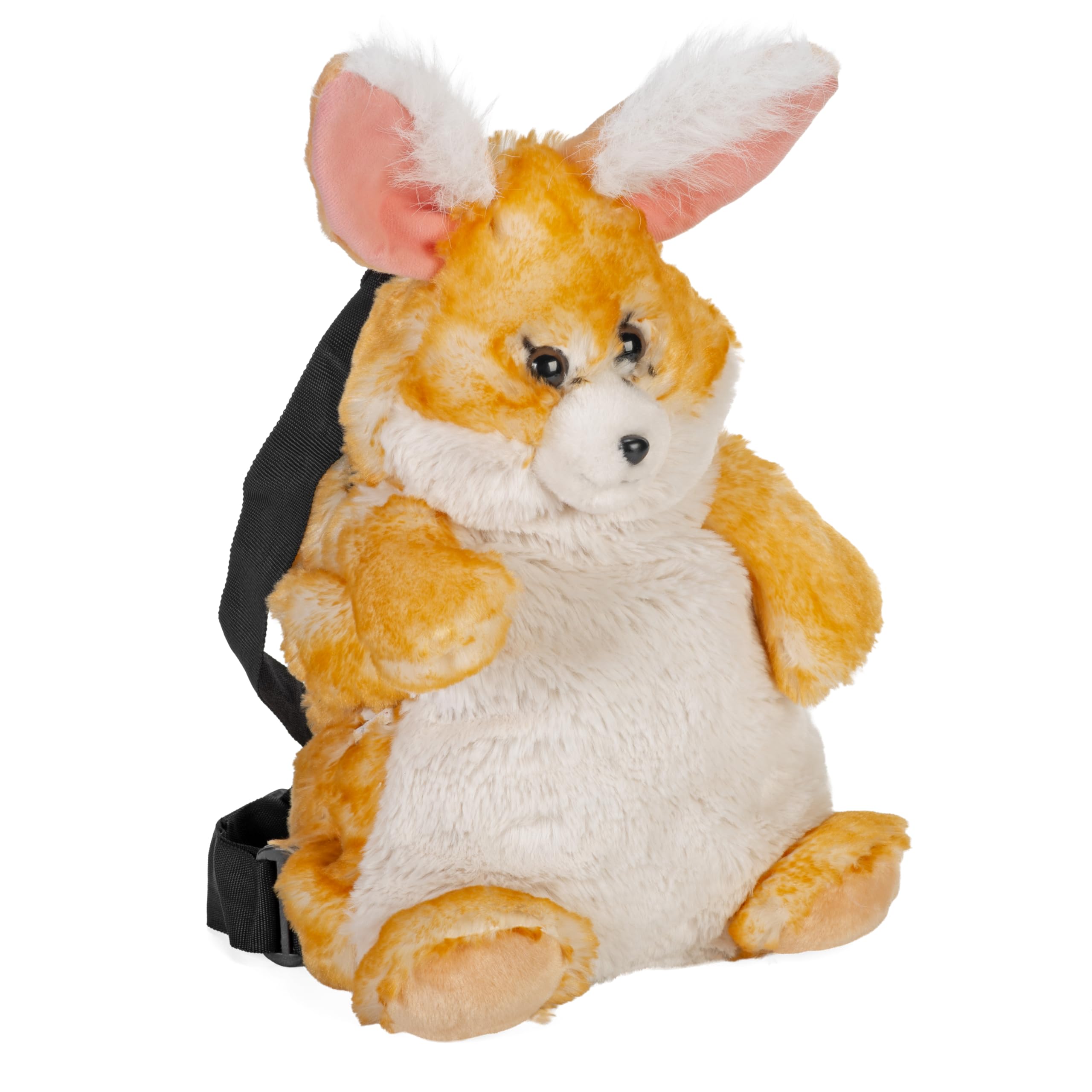 Wild Republic Backpack Fennec Fox, Stuffed Animal, 14 Inches, Plush Toy, Fill is Spun Recycled Water Bottles
