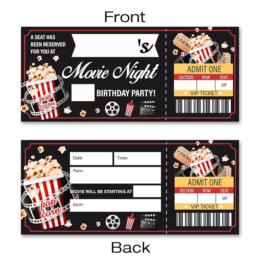 amazon-com-vahatan-movie-birthday-party-invitations-20-pack-movie-theme-ticket-invitations-with-envelopes-invites-cards-for-birthday-party-home-kitchen for Free Printable Movie Ticket Party Invitations Amazon.com : VAHATAN Movie Birthday Party Invitations 20 Pack Movie Theme Ticket Invitations with Envelopes Invites Cards for Birthday Party : Home & Kitchen for Free Printable Movie Ticket Party Invitations