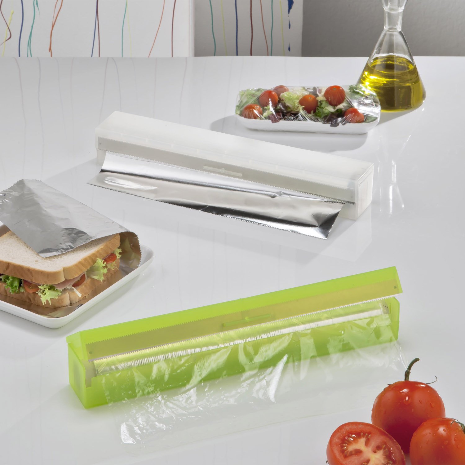 Taglierina Magnetica Per Pellicola - Con Rotolo 30m, Taglio Facile, Design Compatto - Foto 10