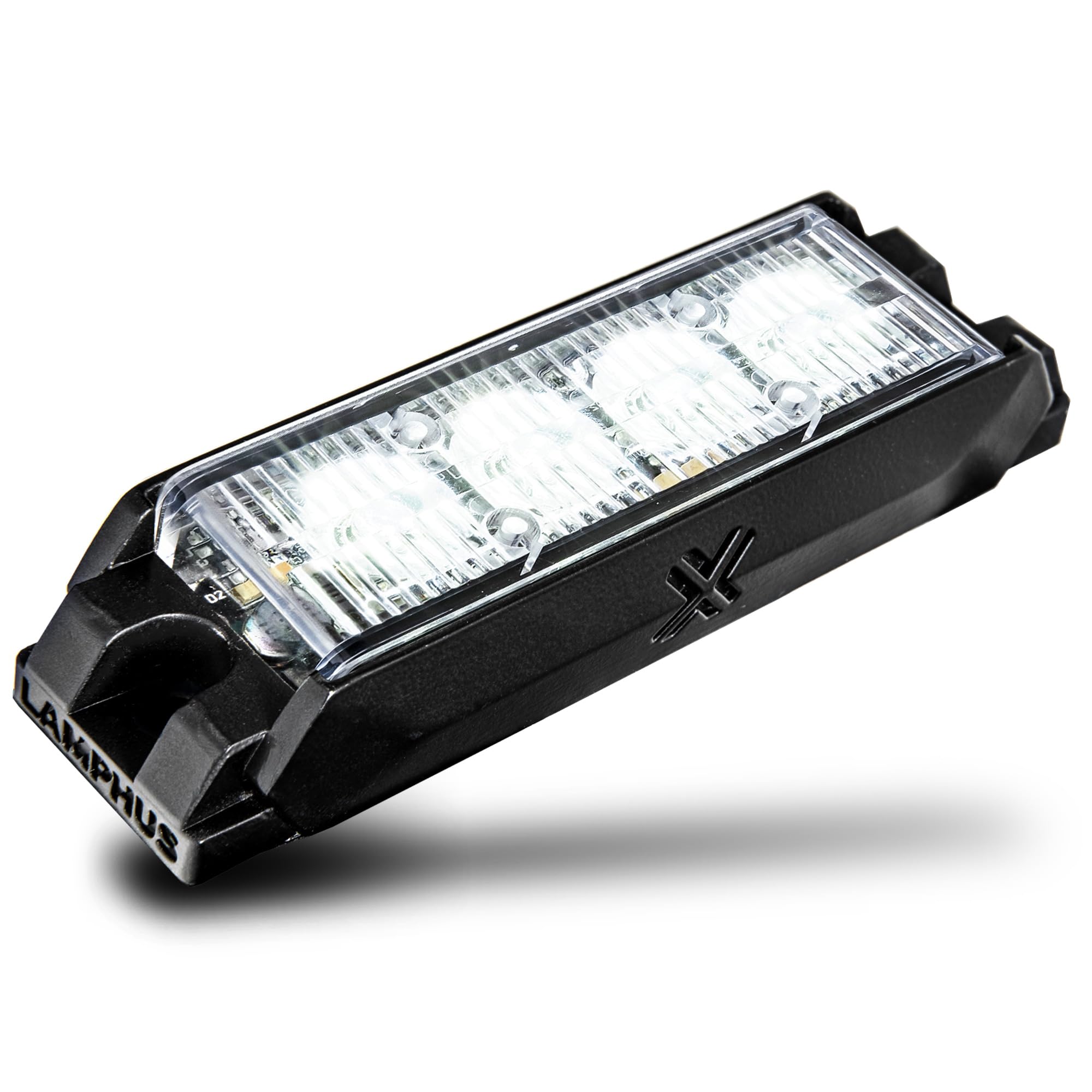 LAMPHUS NanoFlare 4W White LED Police Grill Strobe Warning Light for Trucks