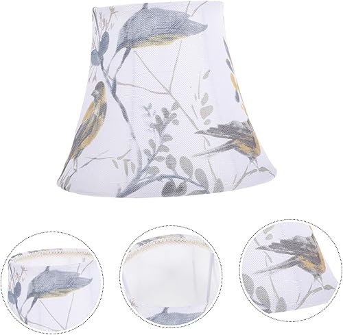 Miniatura 4 de DOITOOL Pantalla de luz colgante de lino para lámpara Accesorios de cubierta Clip en la bombilla Lámpara Sombra Accesorios de iluminación Cubierta