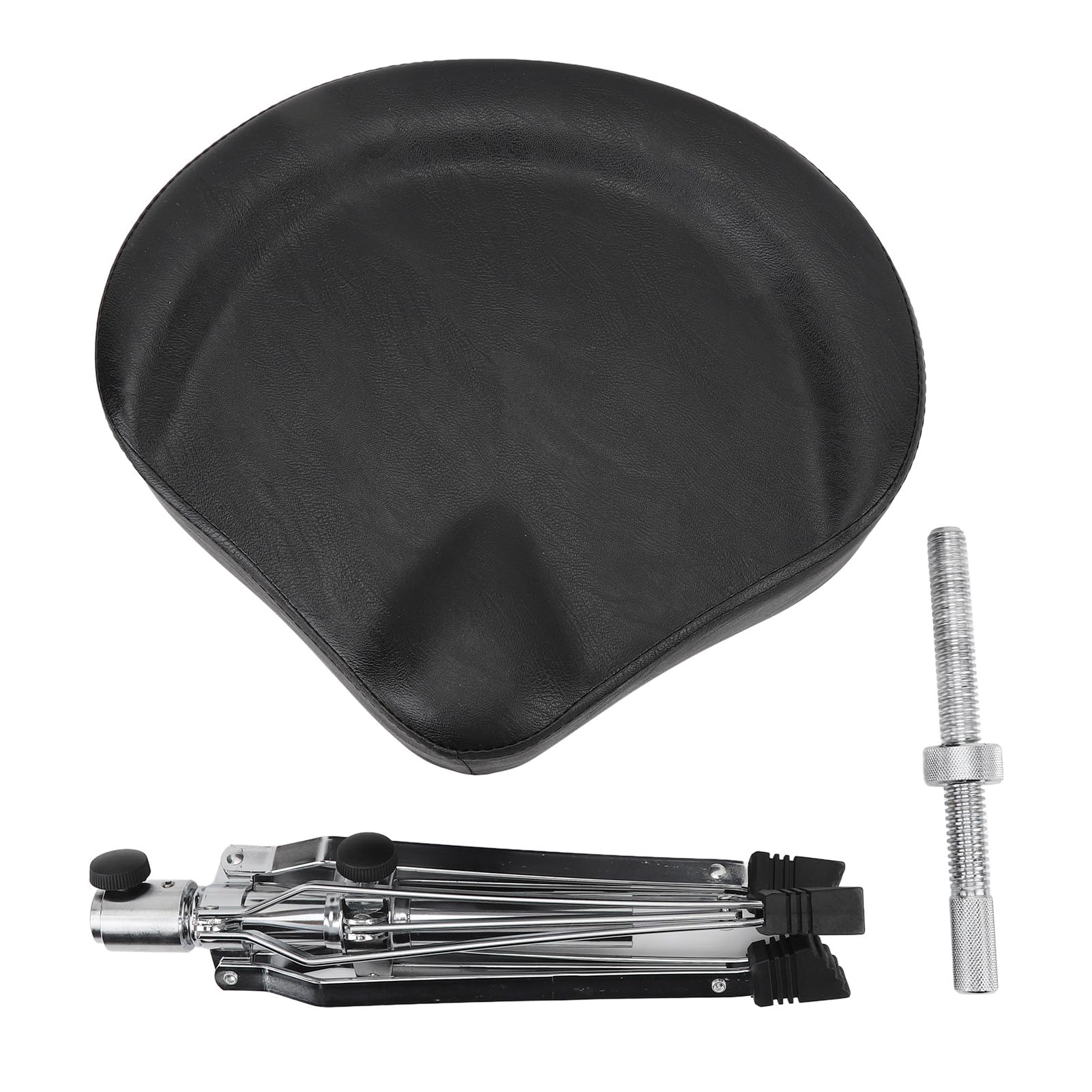 Zerodis Cómodo Taburete para Batería, Asiento Hidráulico Ajustable, Trono de Batería Ergonómico para Bateristas Principiantes Adultos, Base Antideslizante Que Soporta 330 Libras