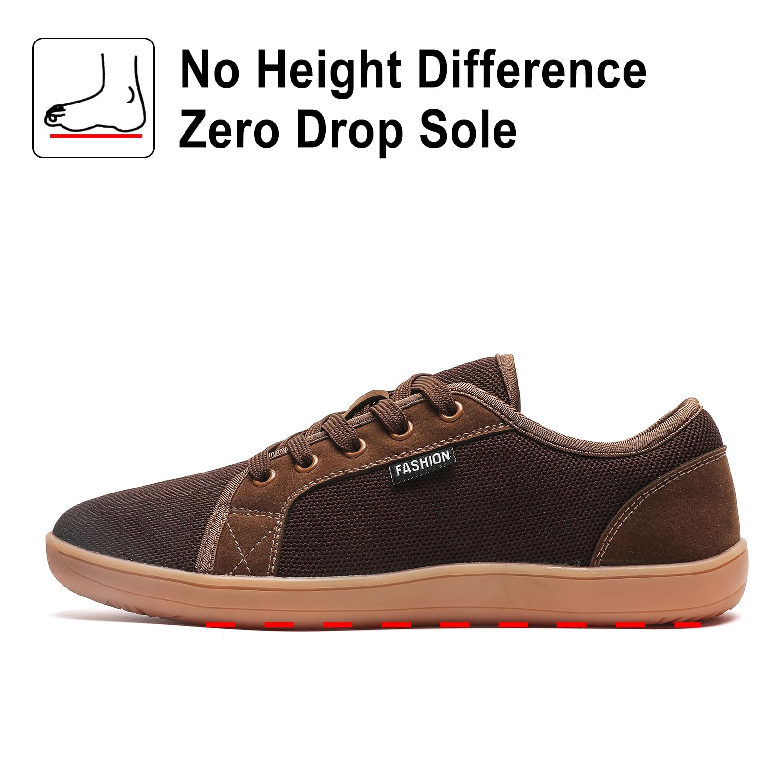 AONEGOLD Barefoot Minimalistas Hombre Mujer Zapatillas De Trail Running Ligeros Transpirables Deporte con Horma Ancha Zapatos Descalzos Calzado para Fitness Gr.37-48 EU