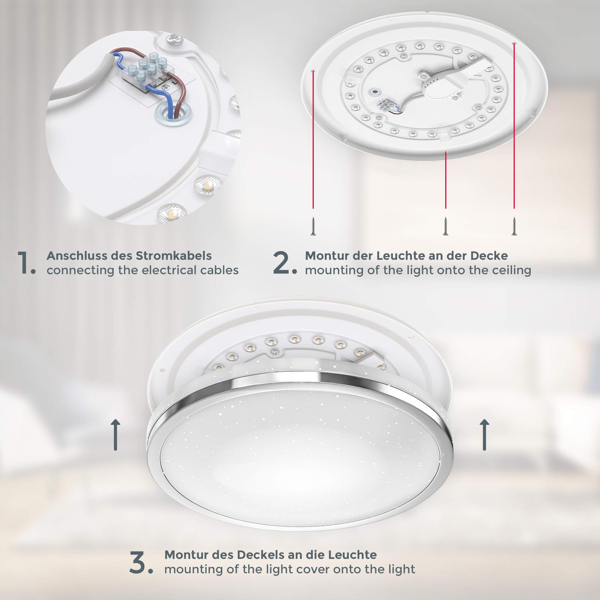 Lampada Da Soffitto LED, Decoro a Cielo Stellato, Plafoniera Luce Lampada Da Soffitto LED, Decoro a Cielo Stellato, Plafoniera Luce