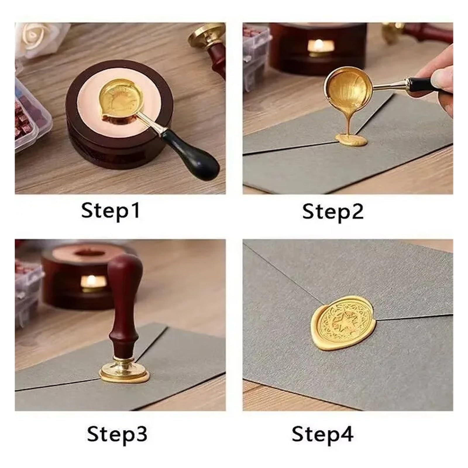 Siegelwachs 500 Stück Wachsdruckperlen Lack for Siegel | Siegel for Stempel, Retro-Siegel, Hochzeitslack for die Kartenherstellung(HCL001-A10-500PCS)
