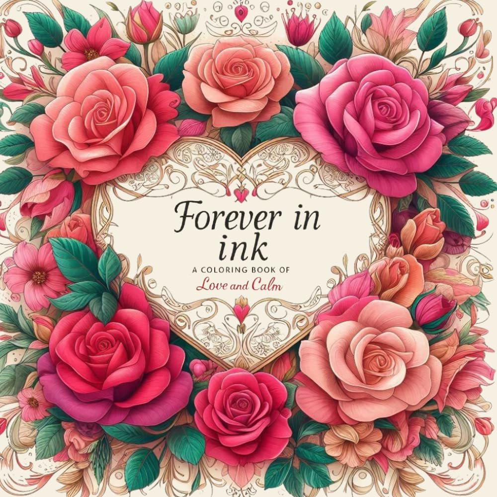 Forever In Ink: A Coloring Book Of Love And Calm (Inky Escapes Collection)