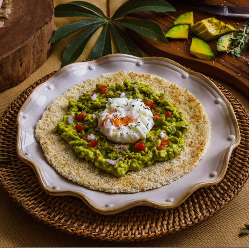 Casabi Artisan Flatbread Round 6Pack (Cassava Bread)Bake First, Gluten