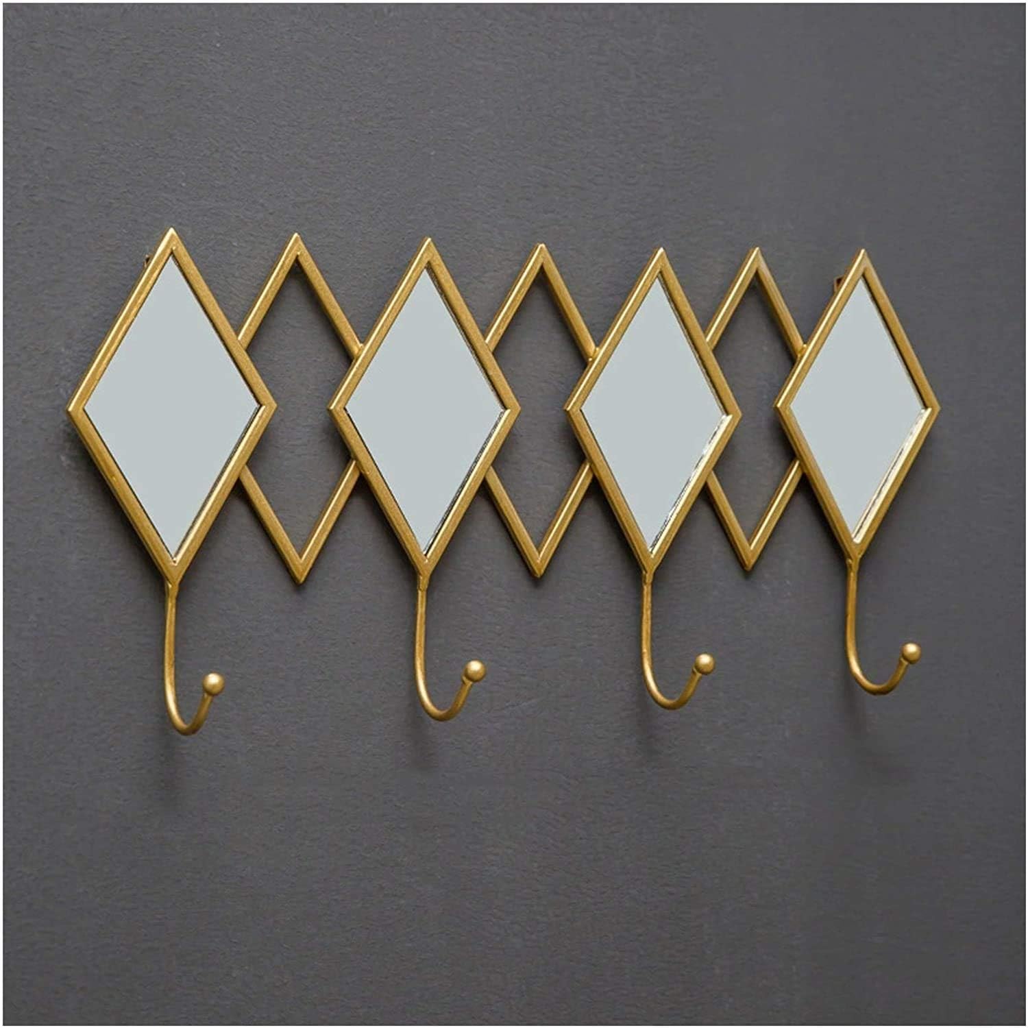 Hat Handbag Hanger Perforated Wheel Coat Stand Bathroom Hook Coat Rack Wall Mounted Creative Porch Hook Bathroom Bedroom Wall Household Coat Hook Wall Hanging Iron Decoration Coat