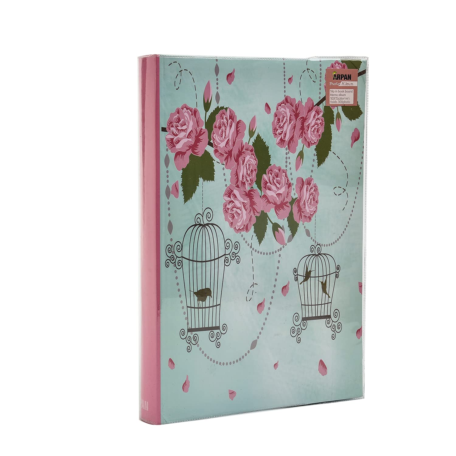 Arpan Photo Album Slip In Case Memo Photograph For 300 x 4 x 6 Inch / 10x15 cm Picture (AL-2453), Blue, Medium
