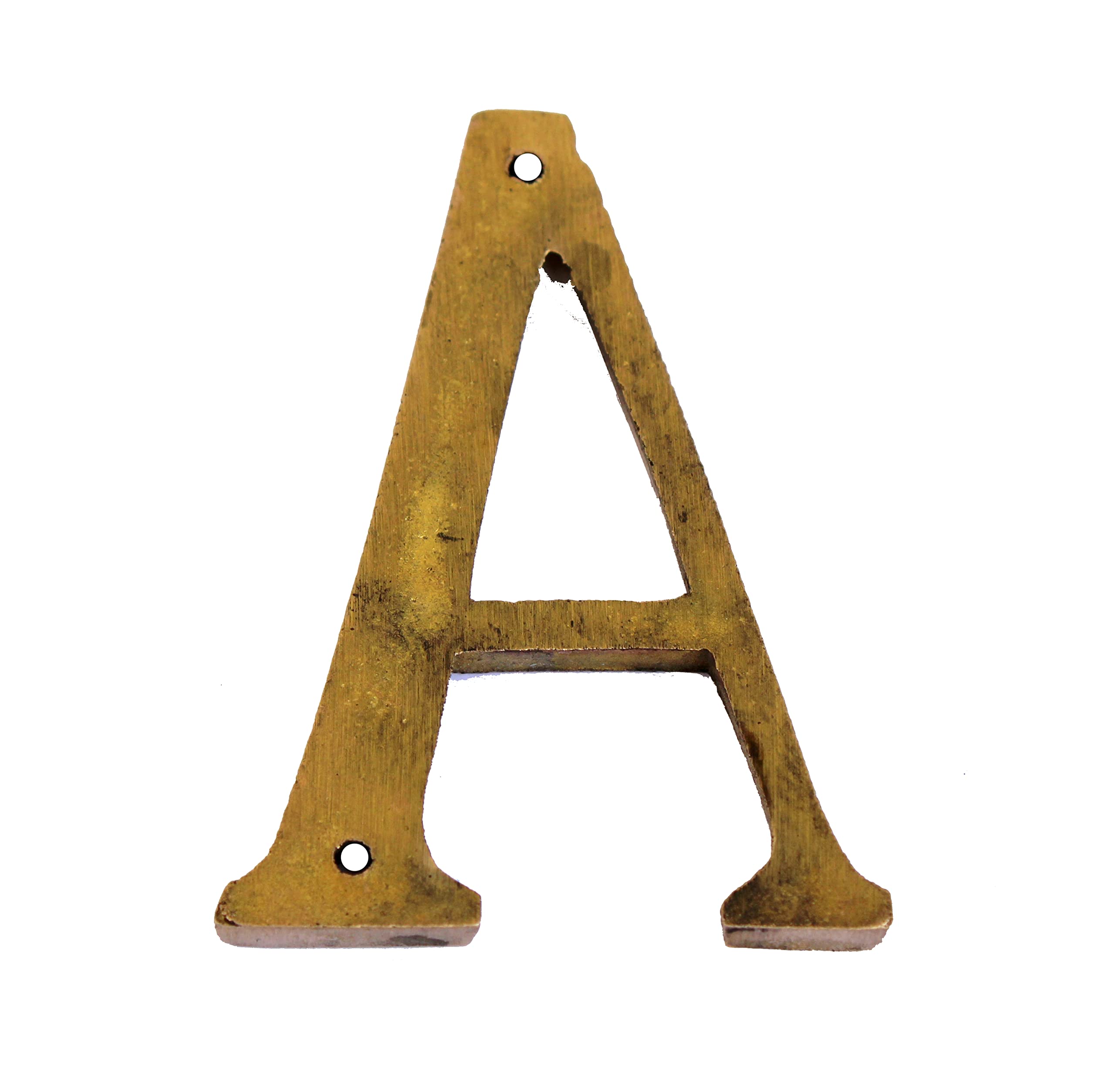 eSplanade - Brass House Hotel Door Name Alphabets - Wall Door Plaque Letter Alphabet - 3" Inches - Golden ("A" Alphabet) — Amazon image 3