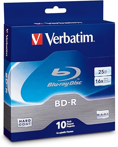 Miniatura 7 de Verbatim BD-R - Disco multimedia grabable Blu-ray de 25 GB 16X paquete de 25 husillos