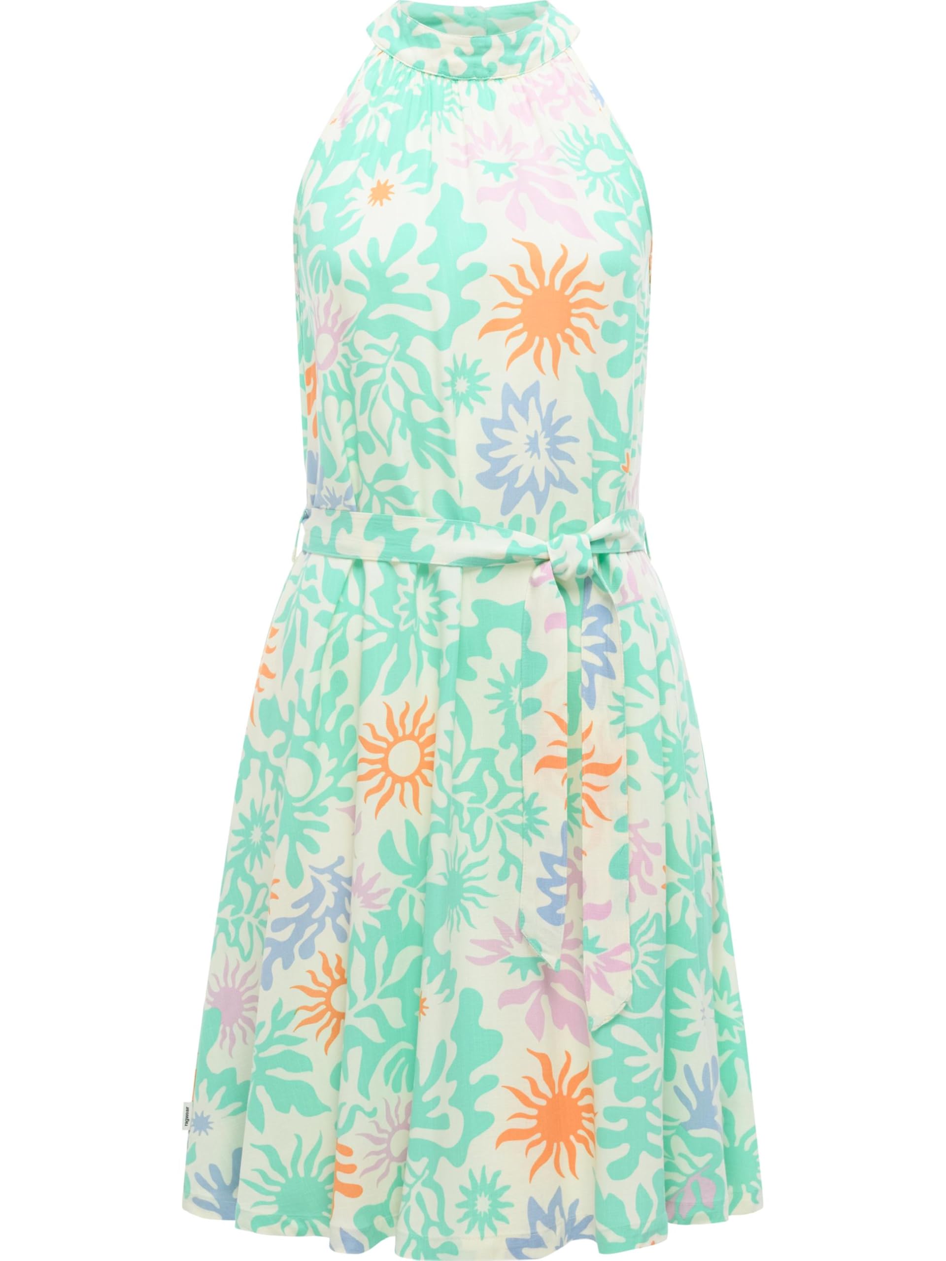 Ragwear Damen festliches Sommerkleid leichtes Neckholder-Midikleid Angylee Print YOUMODO XS-XXL