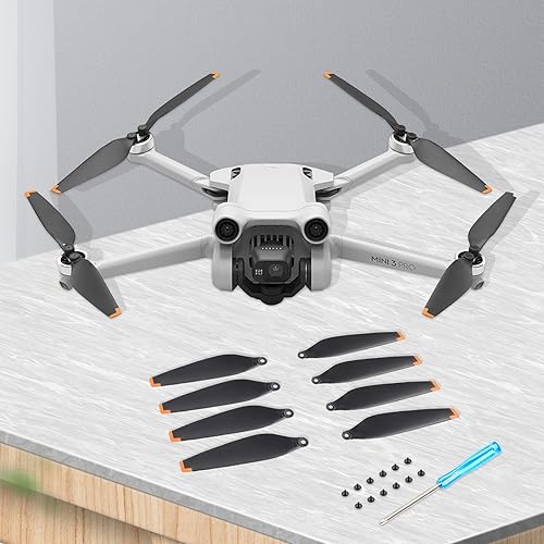 Miniatura 3 de Tosiicop 24 piezas de hélices para DJI Mini 4 ProMini 3 Pro Reemplazo Prop cuchillas de bajo ruido 6030F para DJI Mini 4 ProMini 3 Pro Drone