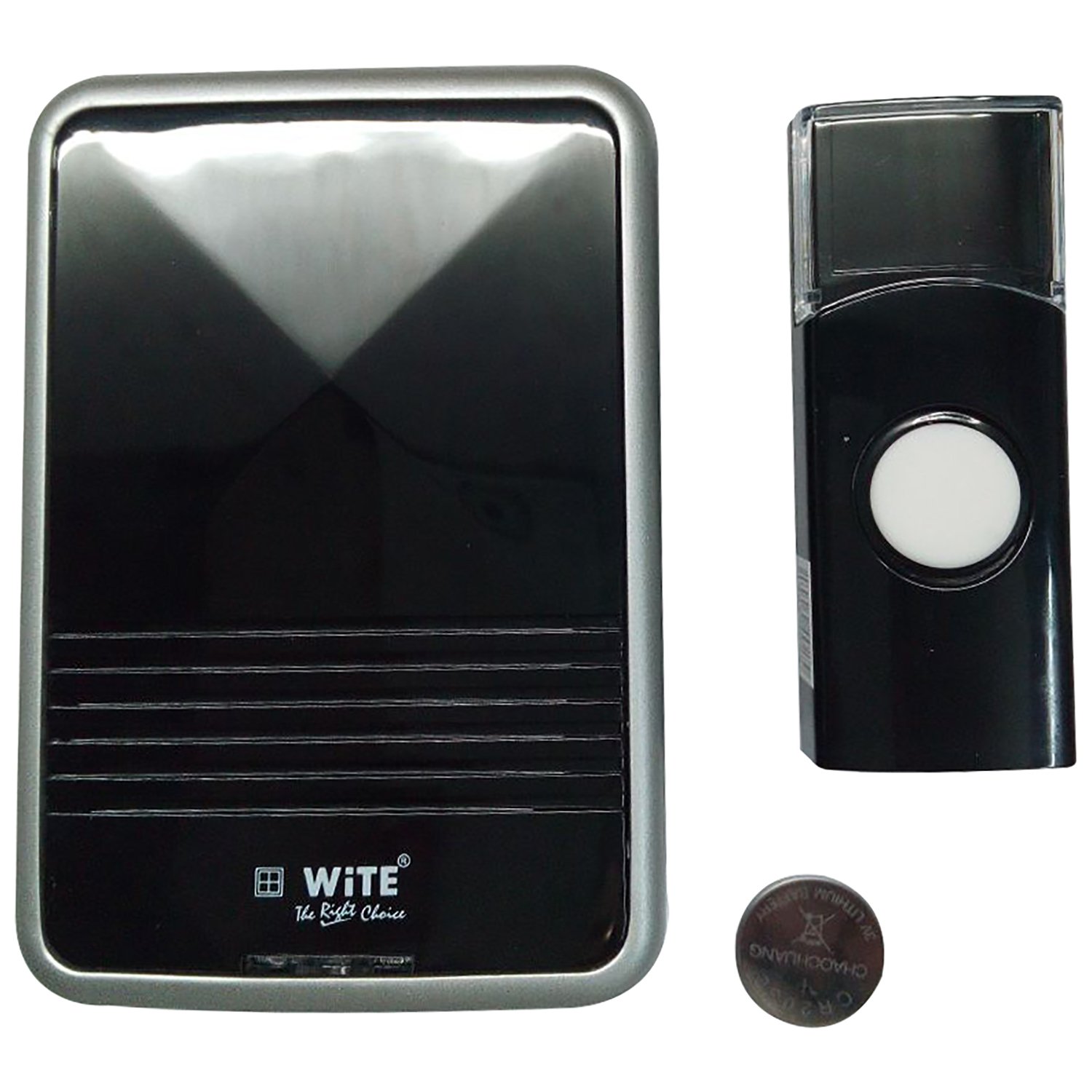 WiTE The Right Choice Plastic Lino Wireless Door Bell (Black) (B00WHQS0R0) Amazon Price History, Amazon Price Tracker