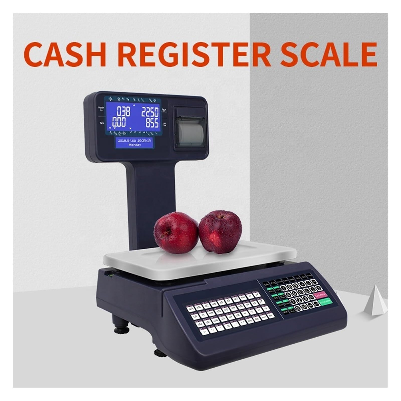 Registratori di cassa, Bilancia digitale for sistemi POS for supermercati, capacità 15 kg, display LCD, registratore di cassa