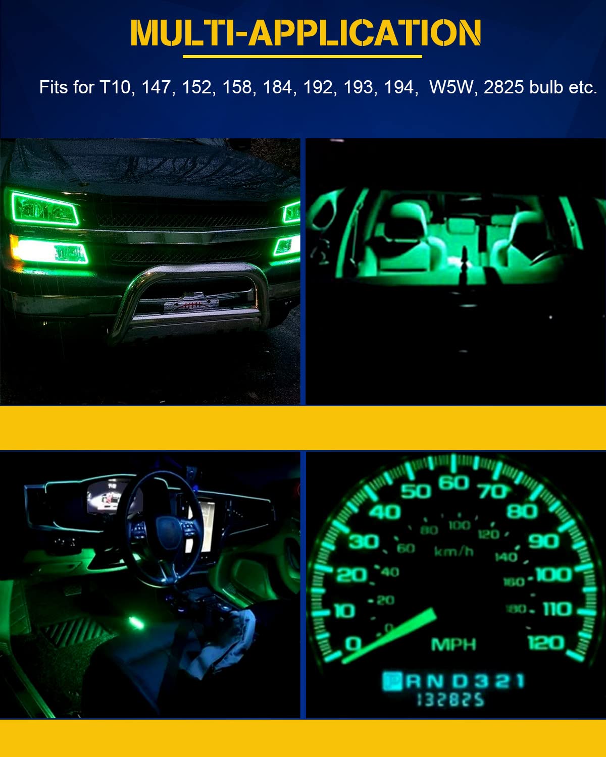Bombillas Led Para Coche T10 Bombillas LED En Forma De Cuña 194