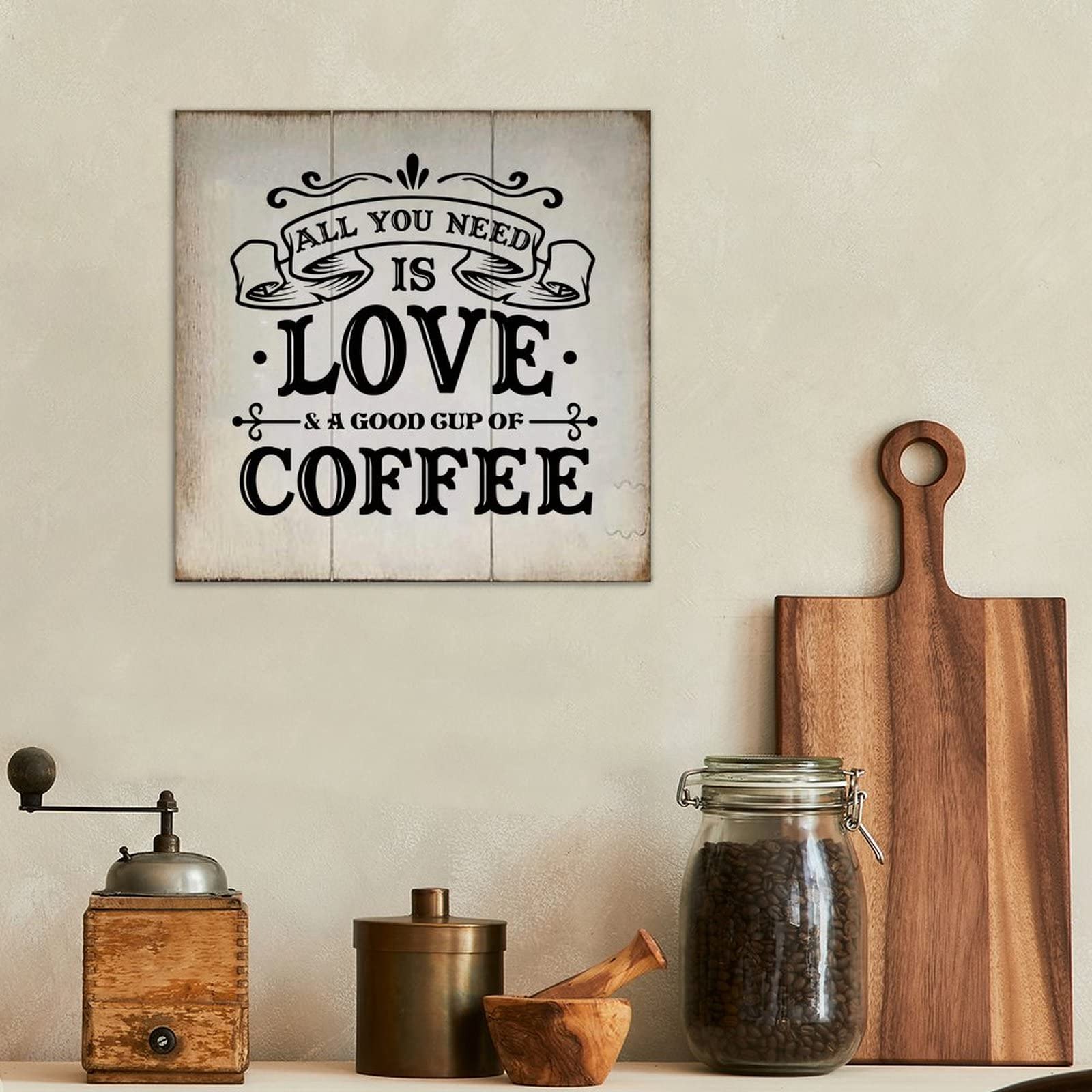 GIMIPATS Letrero de madera con texto en inglés Good Coffee Is A Pleasure Good Friend Are A Treasure For Friends, barra de café, regalo, para interiores y exteriores, 6 x 12
