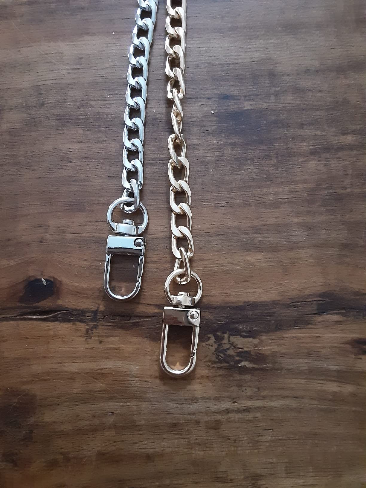 WADORN 2 Acryl Taschenketten-Griffe – Bunt, 42 Cm, Mit Karabinerhaken, Zum Selbermachen & Ersetzen