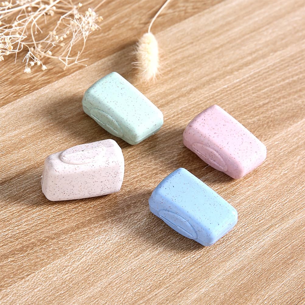 Amosfun 4pcs Travel Toothbrush Cover, Waterproof Toothbrush Caps - Image 2