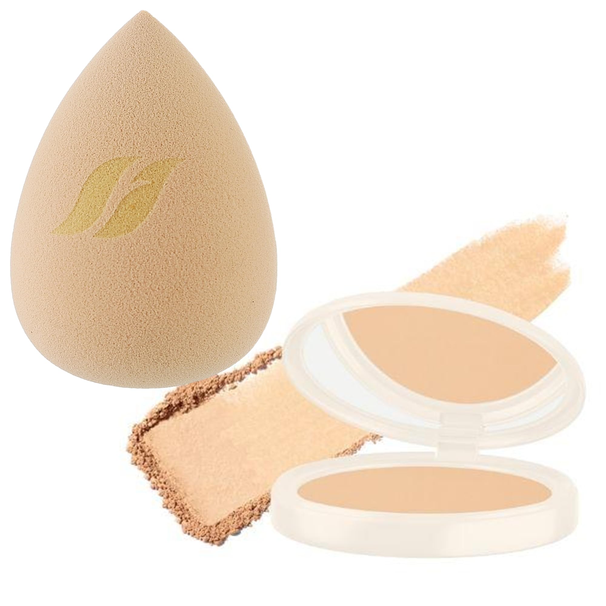 Farmasi SET: BB Powder - 04 WARM MEDIUM & Sponge - Flawless Finish, Long-Lasting Coverage, Smooth Application, Natural Radiance, Daily Use, Even Complexion, Professional Look