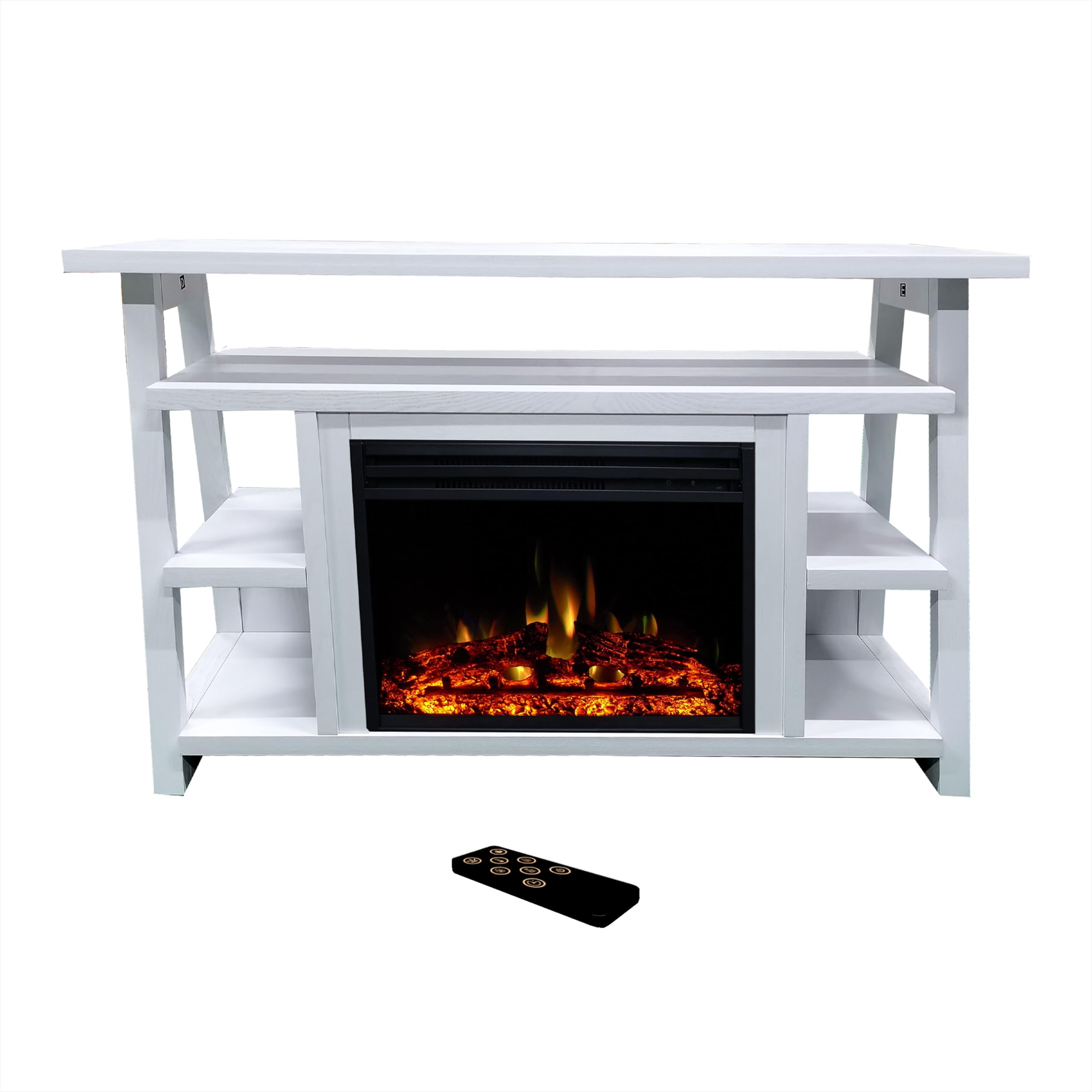 Amazon.com: Cambridge Sawyer 53 Inch Freestanding Fireplace Mantel