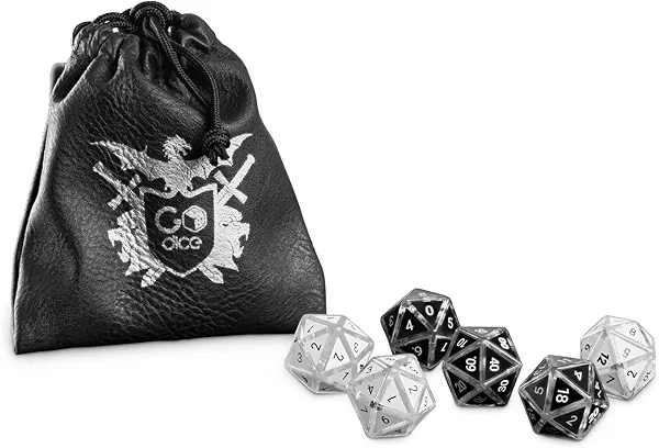 GoDice RPG Shell Set: Convert GoDice6 to Connected Polyhedral Dice (D20, D12, D100, D10, D8, D4) for Online & Offline Role-Playing Games. Compatible with DND Platforms: Roll20, Foundry & Discord