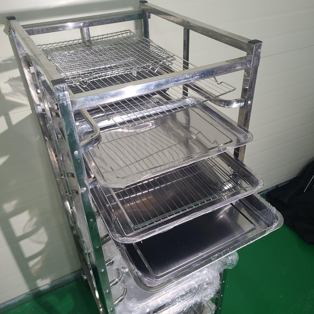 15-Tier Bun Pan Rack for Half-Size Sheet Pans, Suitable for Electrolux-Compatible Baking Systems and Pastry Kitchens