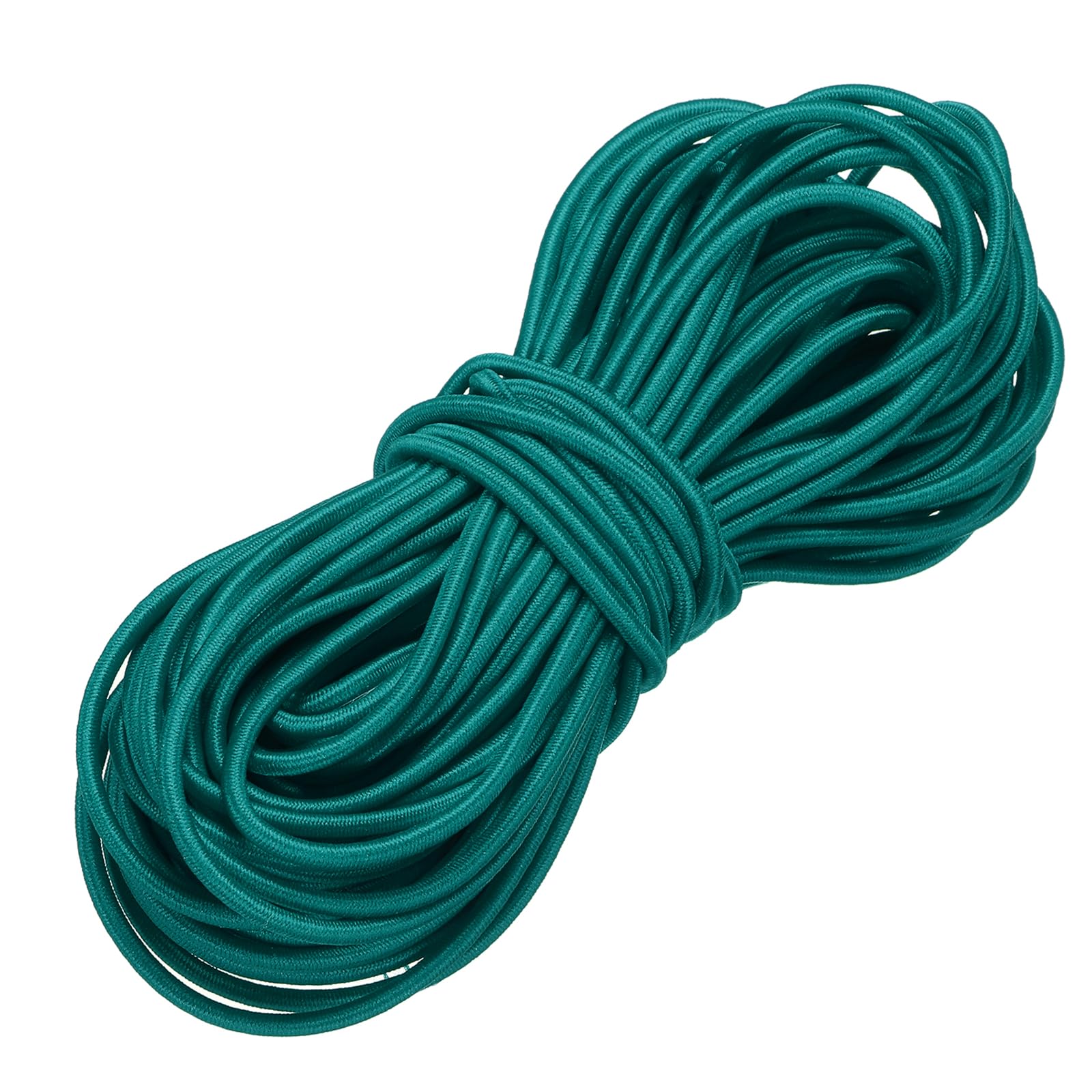 PATIKIL Elastic Bungee Cord, 3mm x 15m Heavy Duty Polyester Bungee Shock Cords Kayak Stretch String Rope for Kayak Strap Tarp Tie Boating Tent Camping DIY Craft, Lake Blue