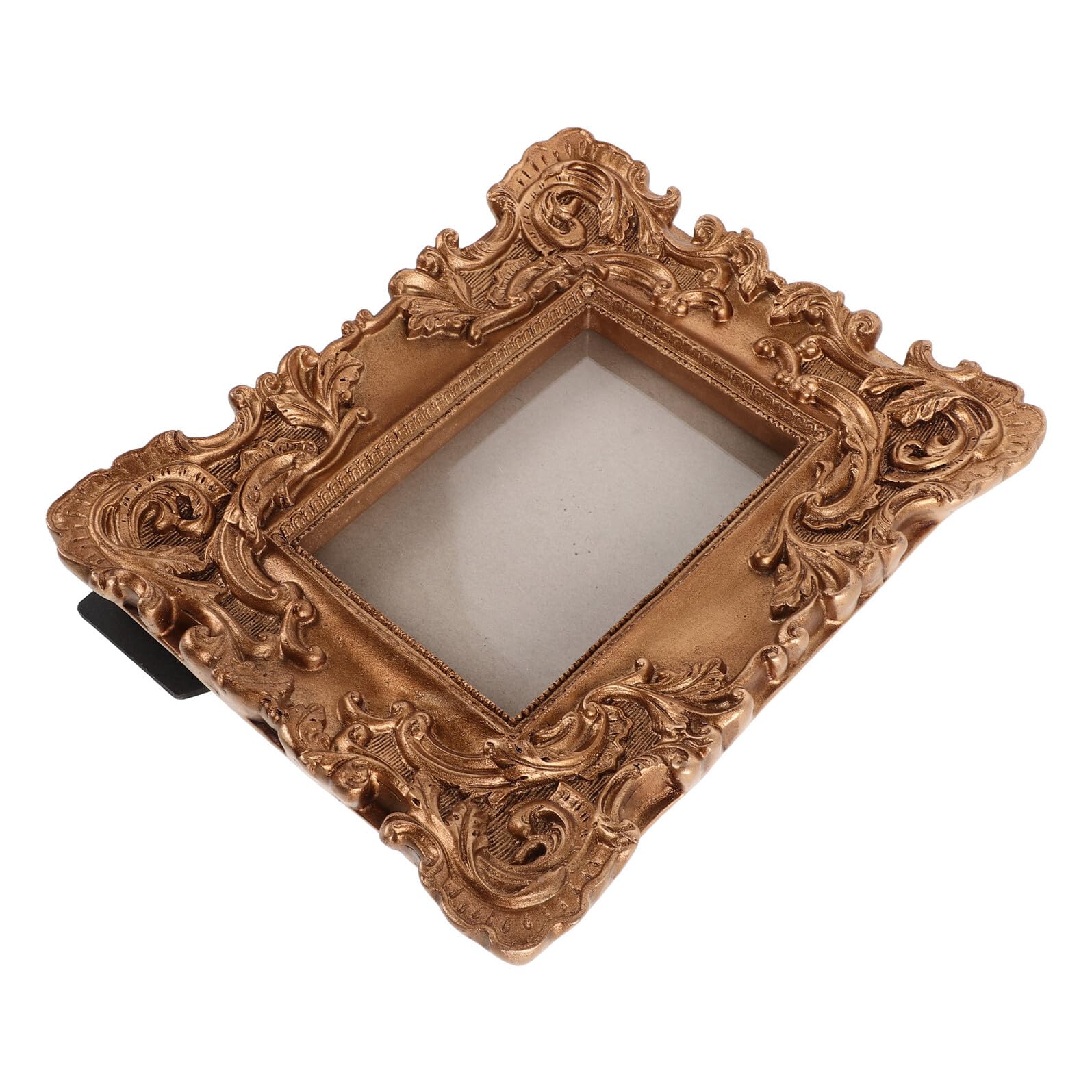 Vintage Resin Picture Frames Ornate European Retro Style Standing Wall Hanging Photo Frames for Poster Wedding Memorial Decorative Home Display