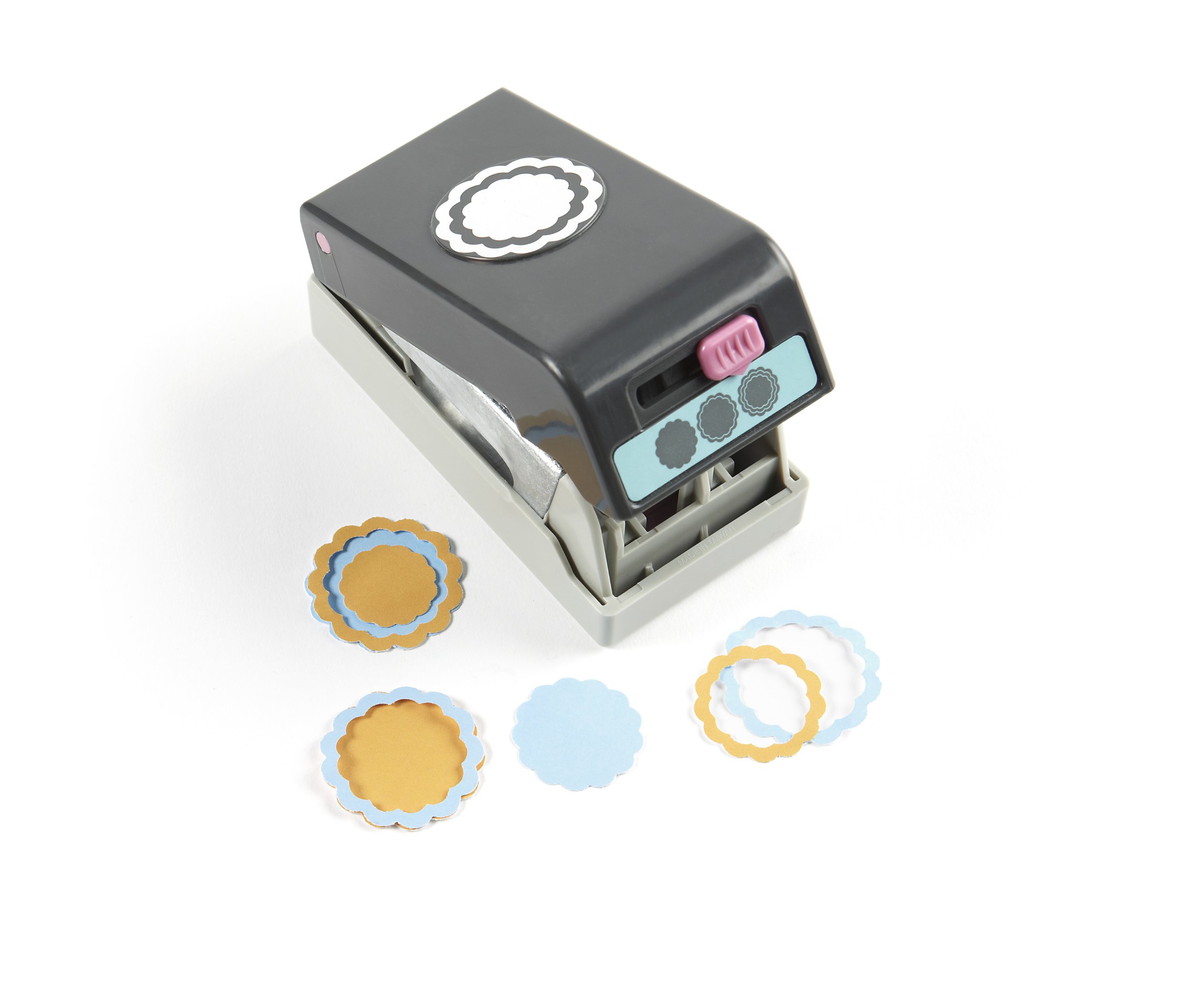 EK Success Tools Punch, Layering, Scallop Circle, Old Package