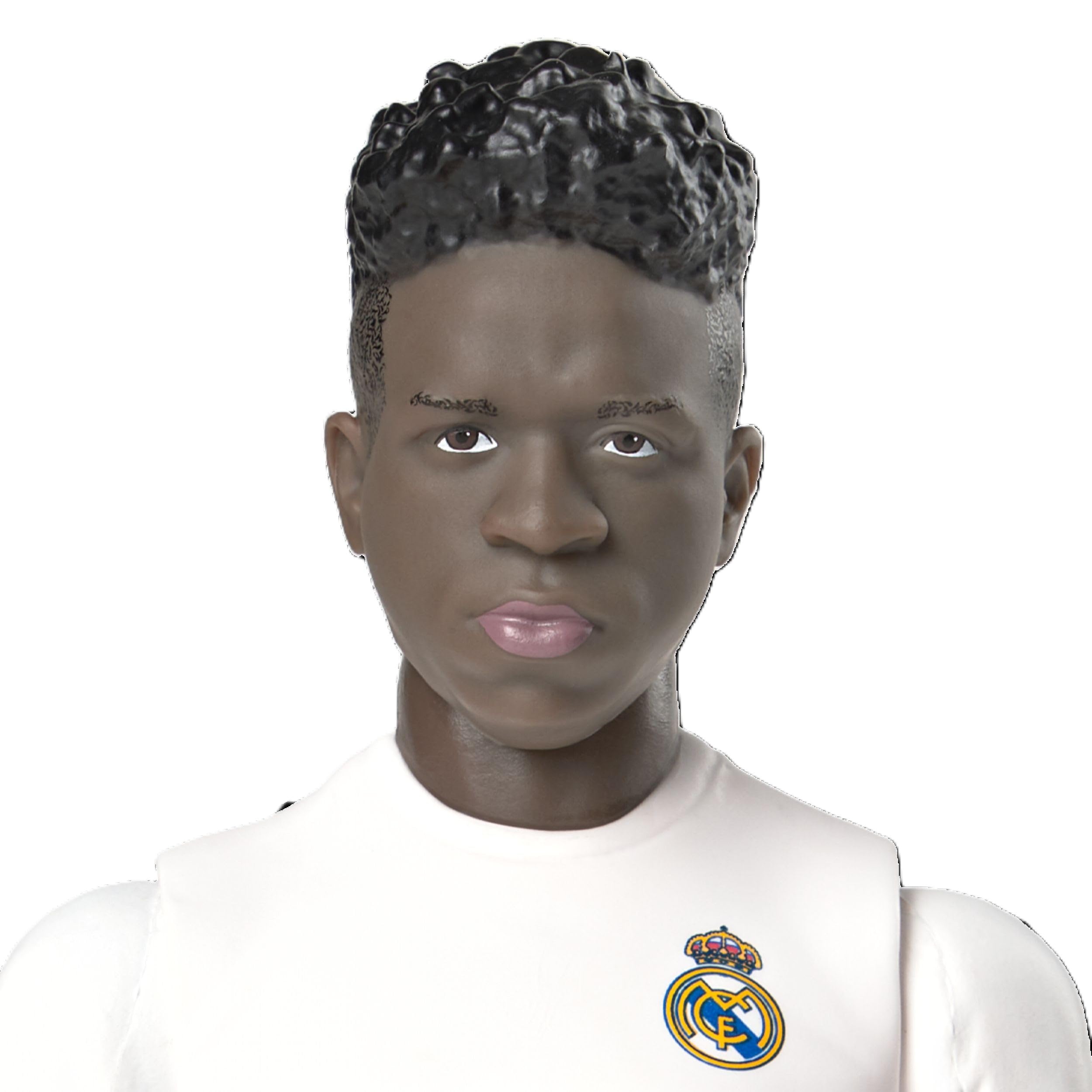 Megableu - Figurine Foot Vinicius - 20 cm - Grande Figurine Footballeur Réaliste & Articulée - Licence Officielle - 10 Points d’Articulation - Jouet Football Real Madrid - Idée Cadeau Fans Vinicius