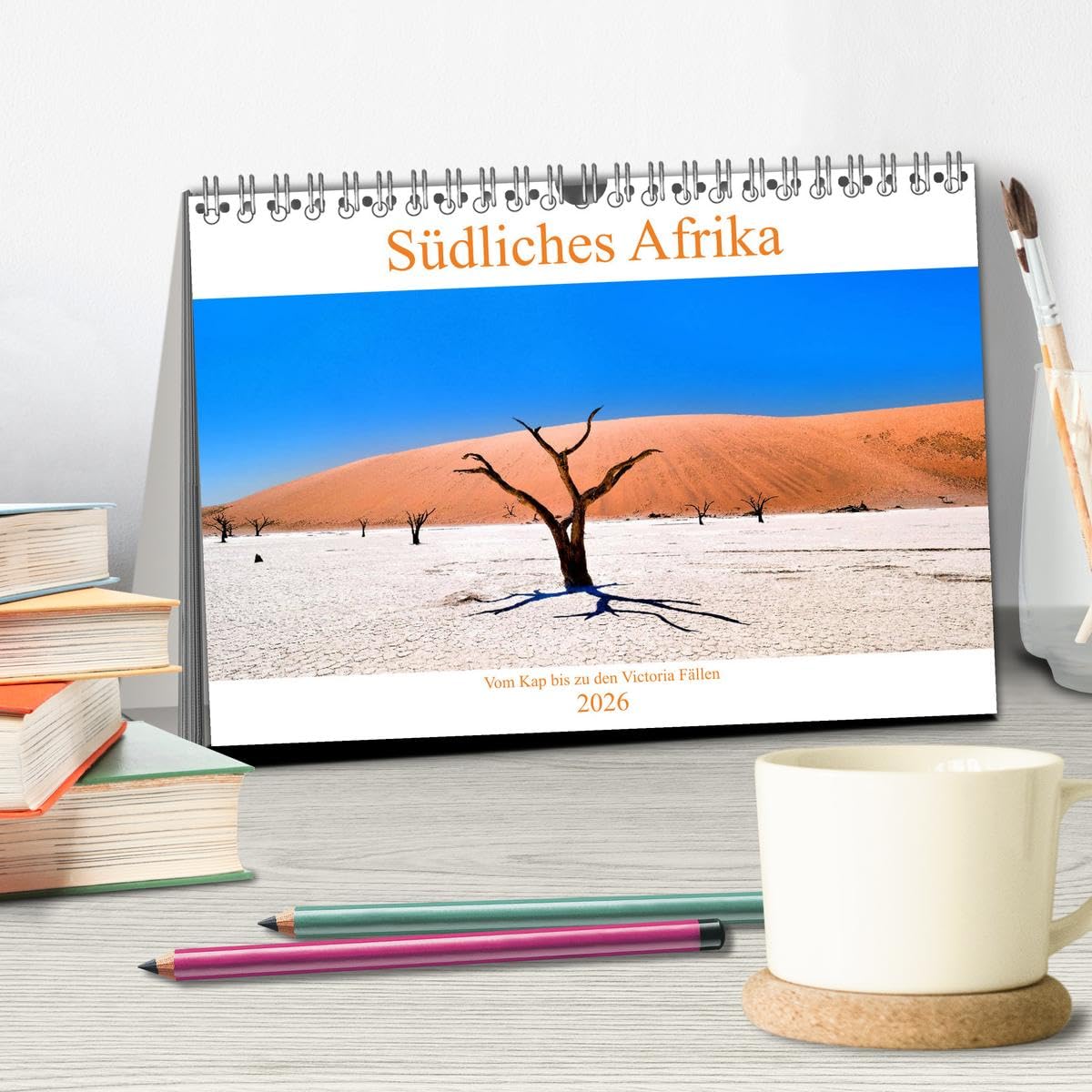Südliches Afrika - Vom Kap bis zu den Victoria Fällen (Tischkalender 2026 DIN A5 quer), CALVENDO Monatskalender: Eine Reise durch 4 Länder im Südlichen Afrika
