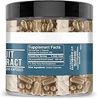 Vista 3 de Earthborn Elements Extracto de semilla de pomelo 200 cápsulas, puro y sin diluir, sin aditivos