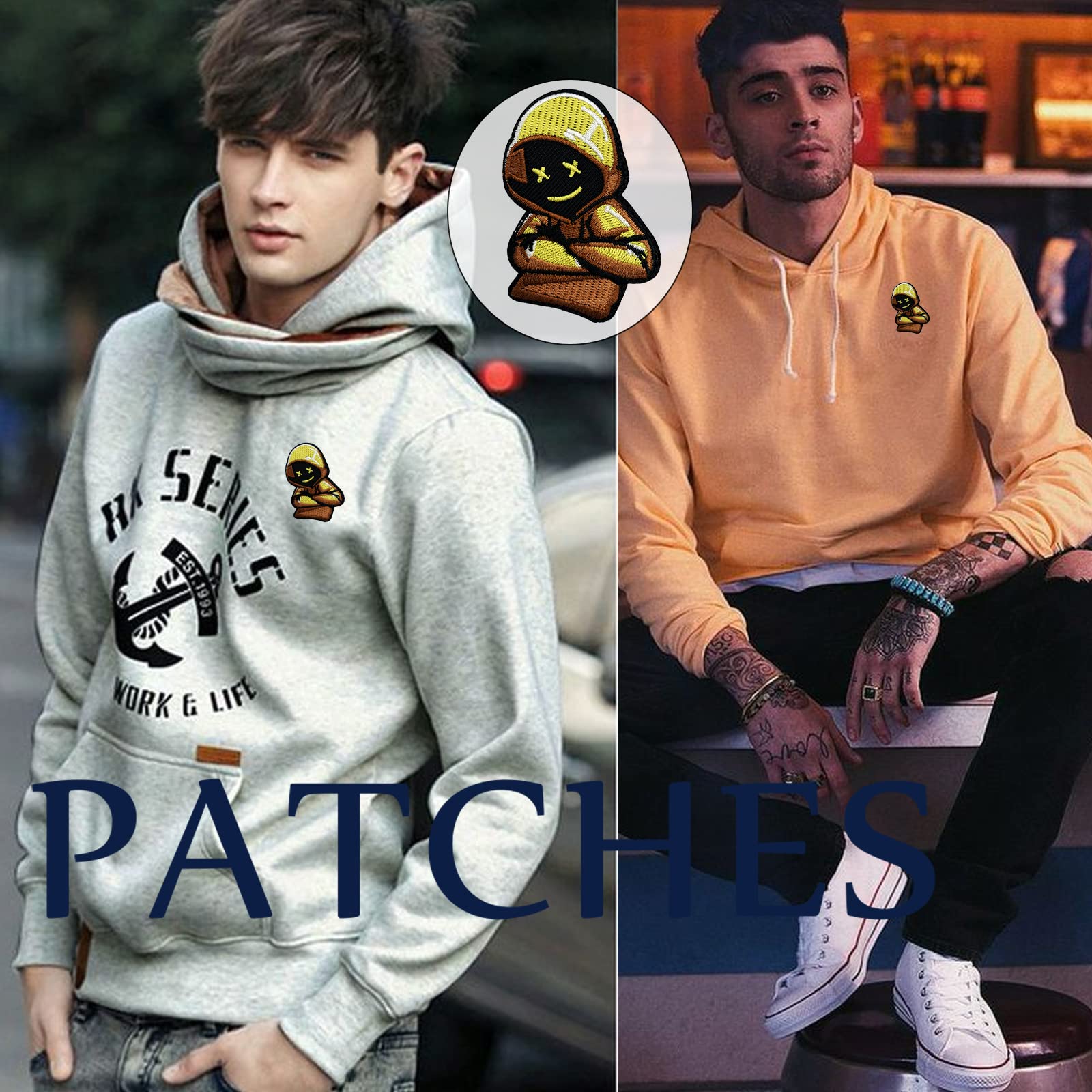 【bastard】PUNK PRINT APPLIQUE HOODIE ニキ着用 bastard】PUNK PRINT APPLIQUE HOODIE ニキ着用