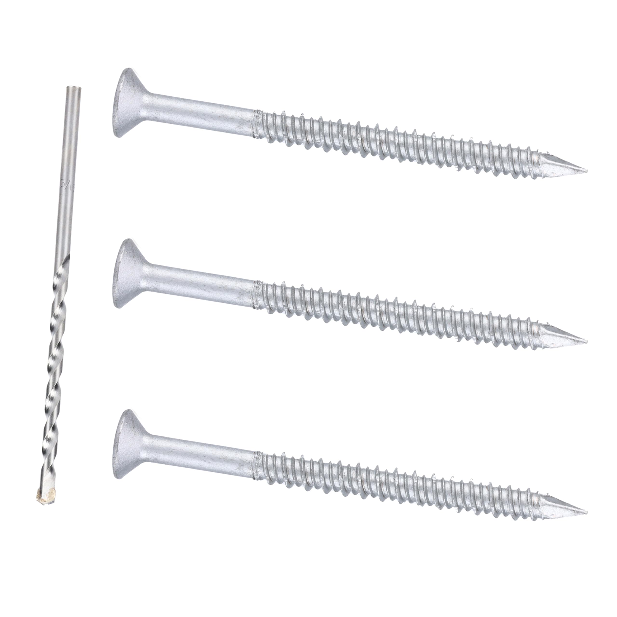 Bobibbi 1/4 X 31/4 410 Stainless Steel Flat Head Tapcon