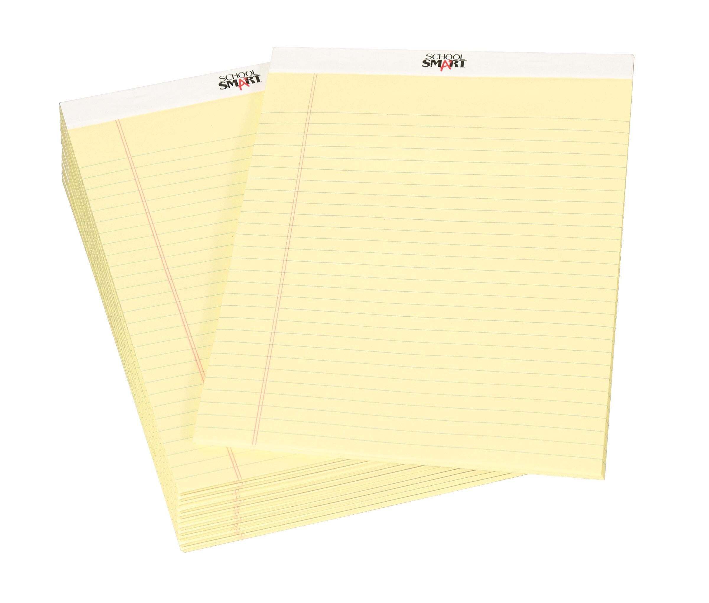 Schule smart 27430 Standard Legal Pads – 81/5,1 cm X 113/10,2 cm – Pack von 12 – Kanarischen