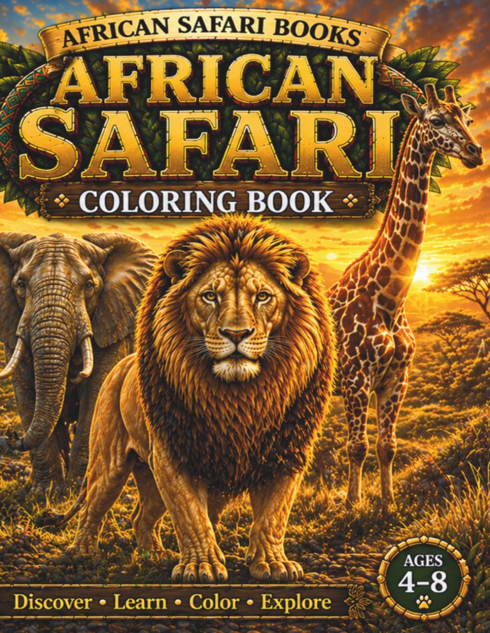 My African Safari Colouring Book: Amazing Animals of Africa (African Safari Adventures Coloring Books)