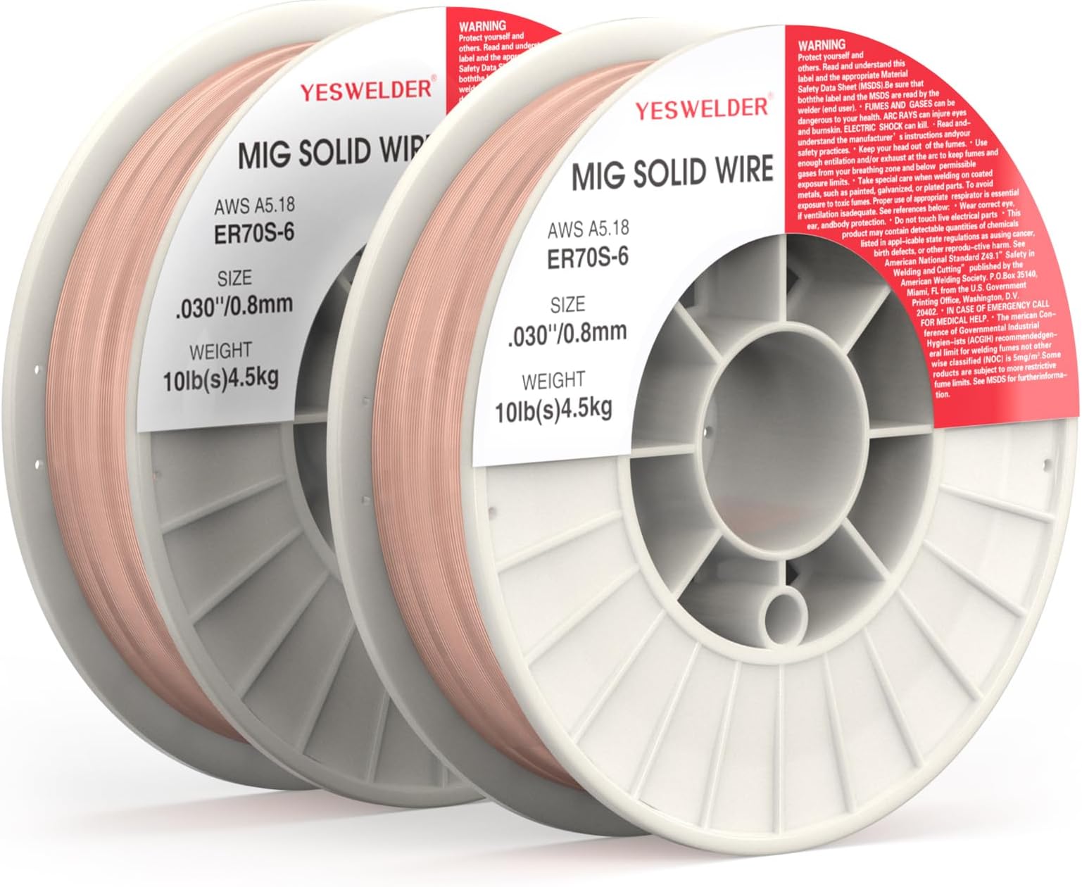 VEVOR Solid MIG Welding Wire, ER70S6 0.030inch 11LBS with Low