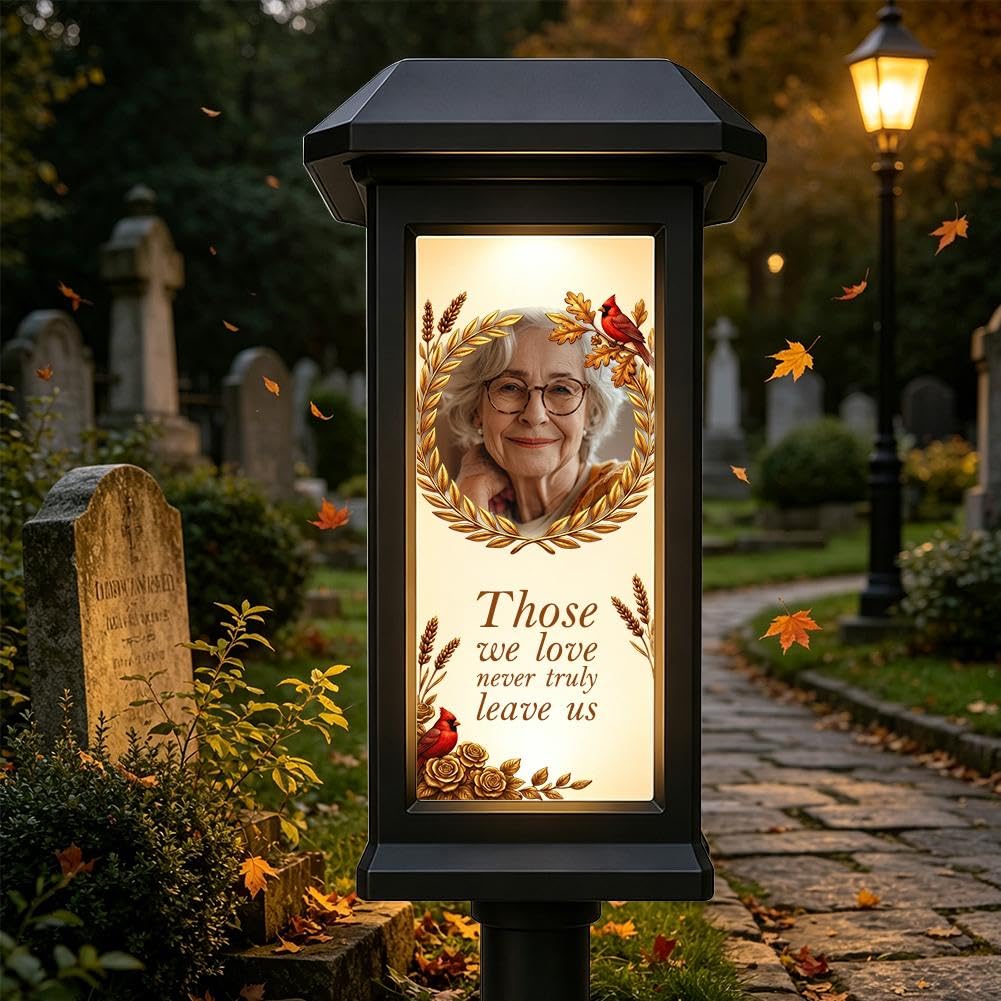 Personalized Memorial Solar Light for Cemetery Garden Grave Remembrance