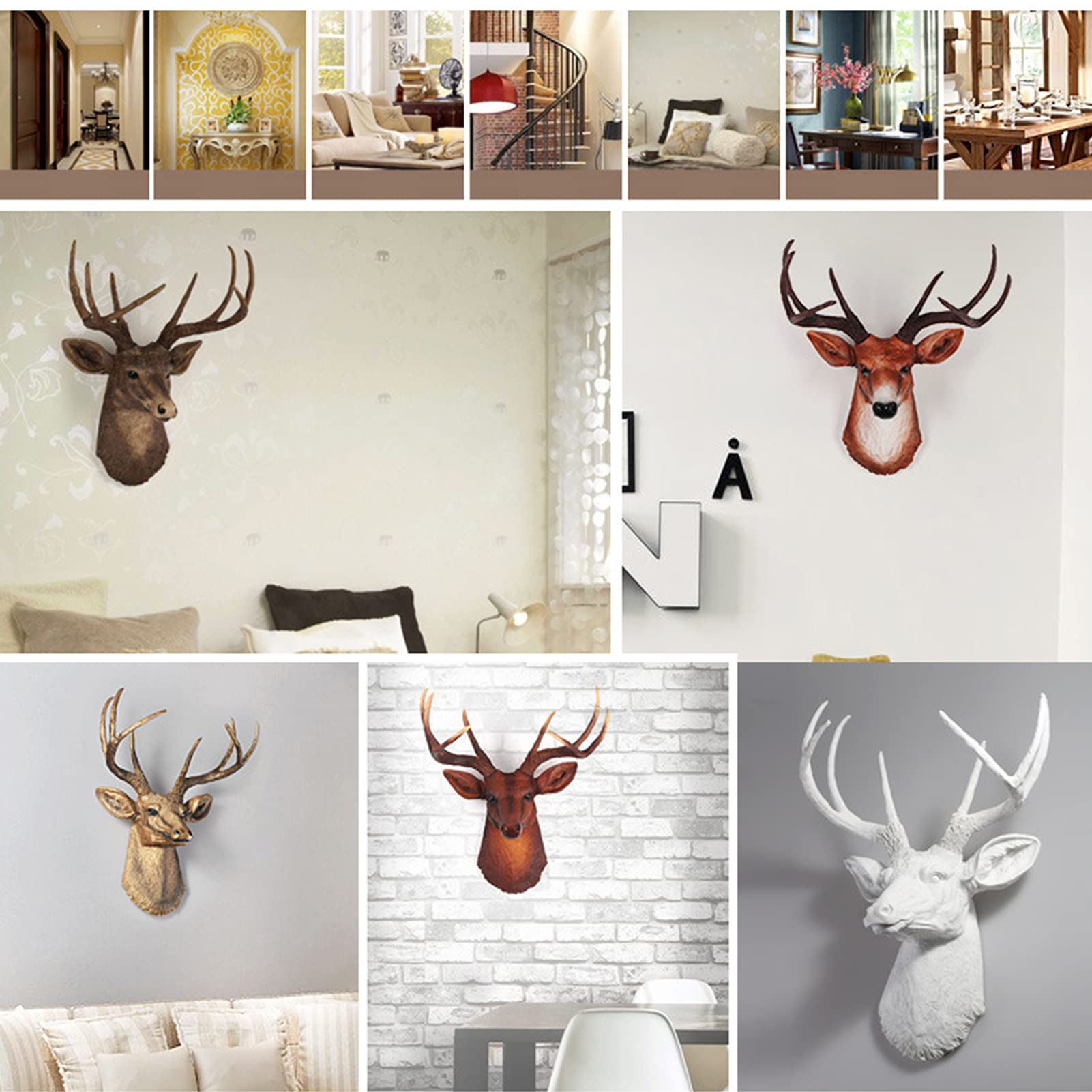 Deer Head Decorating Ideas Wood Slice Deer Head Silhouette Pallet Art