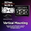 Cooler Master NR200P V2 Mini-ITX 18L PC Case, Top-Mount 240mm|280mm Liquid Cooler, 356mm Vertical Mounting 3.5-Slot GPU, Tempered |Vented Panel, USB 3.2 Gen 2x2 Type C (NR200PV2-KCNN-S00)