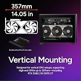 Cooler Master NR200P V2 Mini-ITX 18L PC Case, Top-Mount 240mm|280mm Liquid Cooler, 356mm Vertical Mounting 3.5-Slot GPU, Tempered |Vented Panel, USB 3.2 Gen 2x2 Type C (NR200PV2-KCNN-S00) - 4
