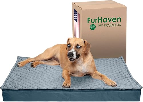Miniatura 71 de Furhaven Pet – Colchón ortopédico de espuma tradicional para perros y gatos, varios estilos, tamaños y colores