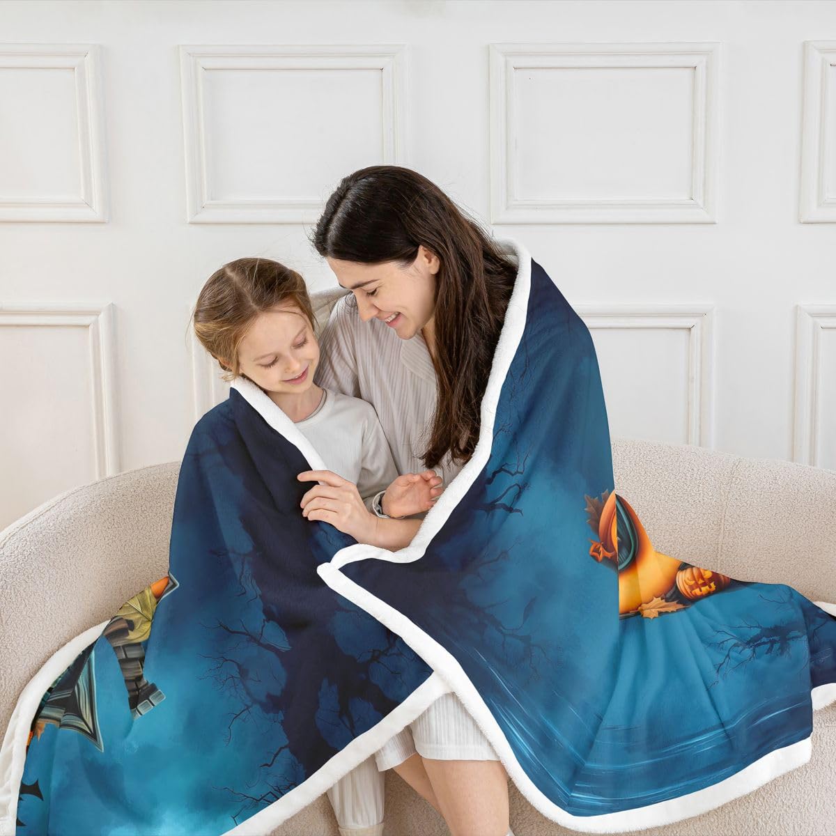 Homewish Couverture Canapé 229x229cm Lettre U Halloween