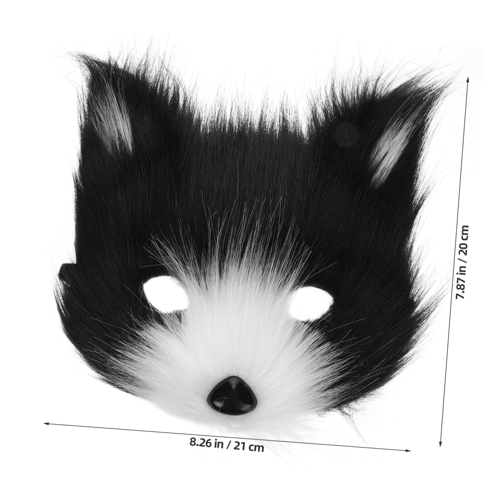 Luxshiny Halloween Half Face Animal Masquerade for Boys and Adults Lightweight Breathable Cosplay Costume Accessory for Halloween Parties Events