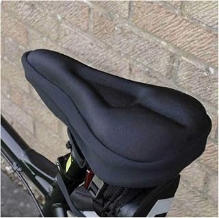 Funda Sillin Bicicleta Estatica 3CPS Cómodo de espesor de silicona suave Sillón de bicicleta Sillín de ciclismo Bicicleta Bicicleta Cubierta de asiento de bicicleta Cojín para accesorios para biciclet