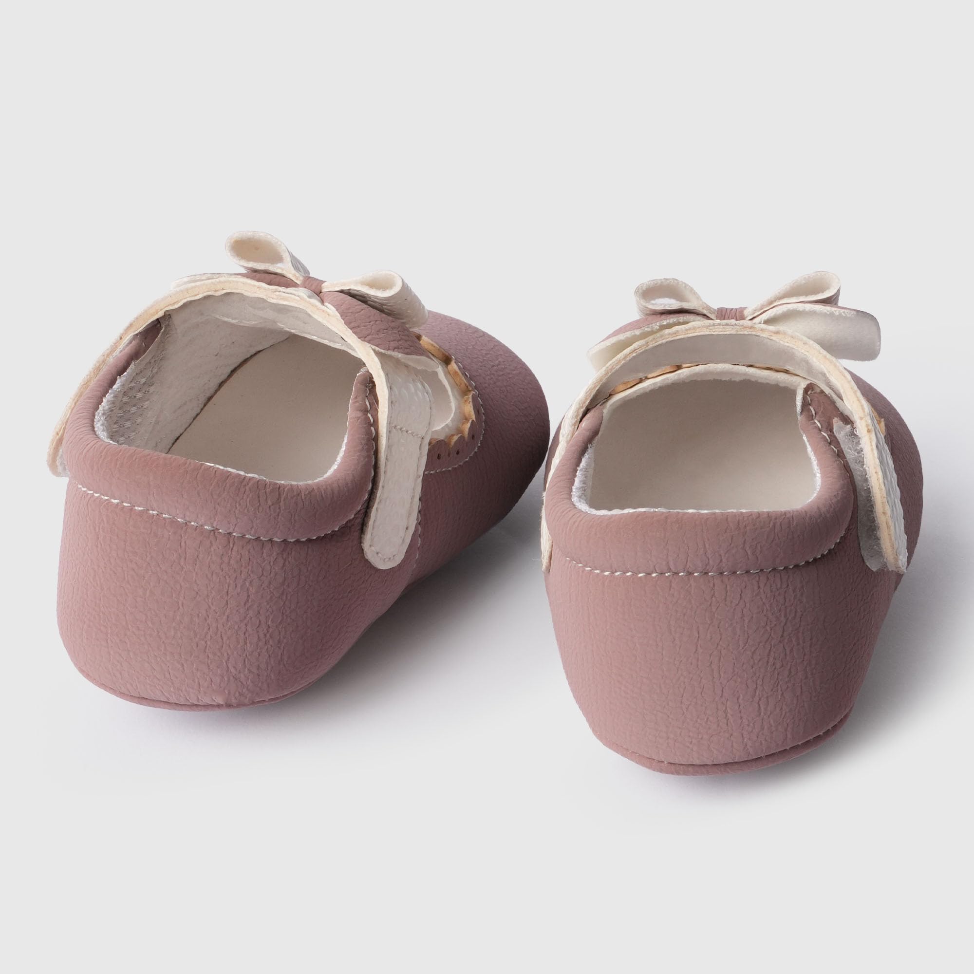 toothless Sweet Bow Baby Shoes Adorable Soft Sole First Walkers for Infants | Skin Friendly & Comfortable Booties | 9-12 Months 2