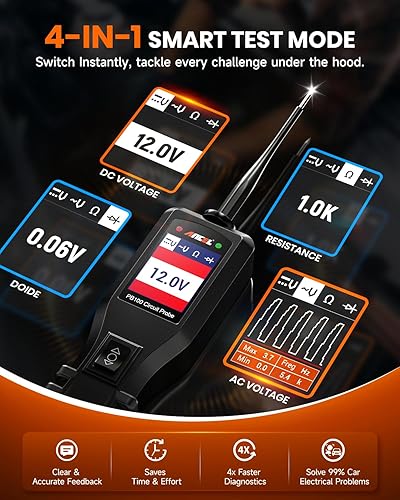 Miniatura 9 de ANCEL Probador de sonda de circuito de potencia automotriz PB100 con herramienta de diagnóstico de escáner ANCEL AD530 OBD2