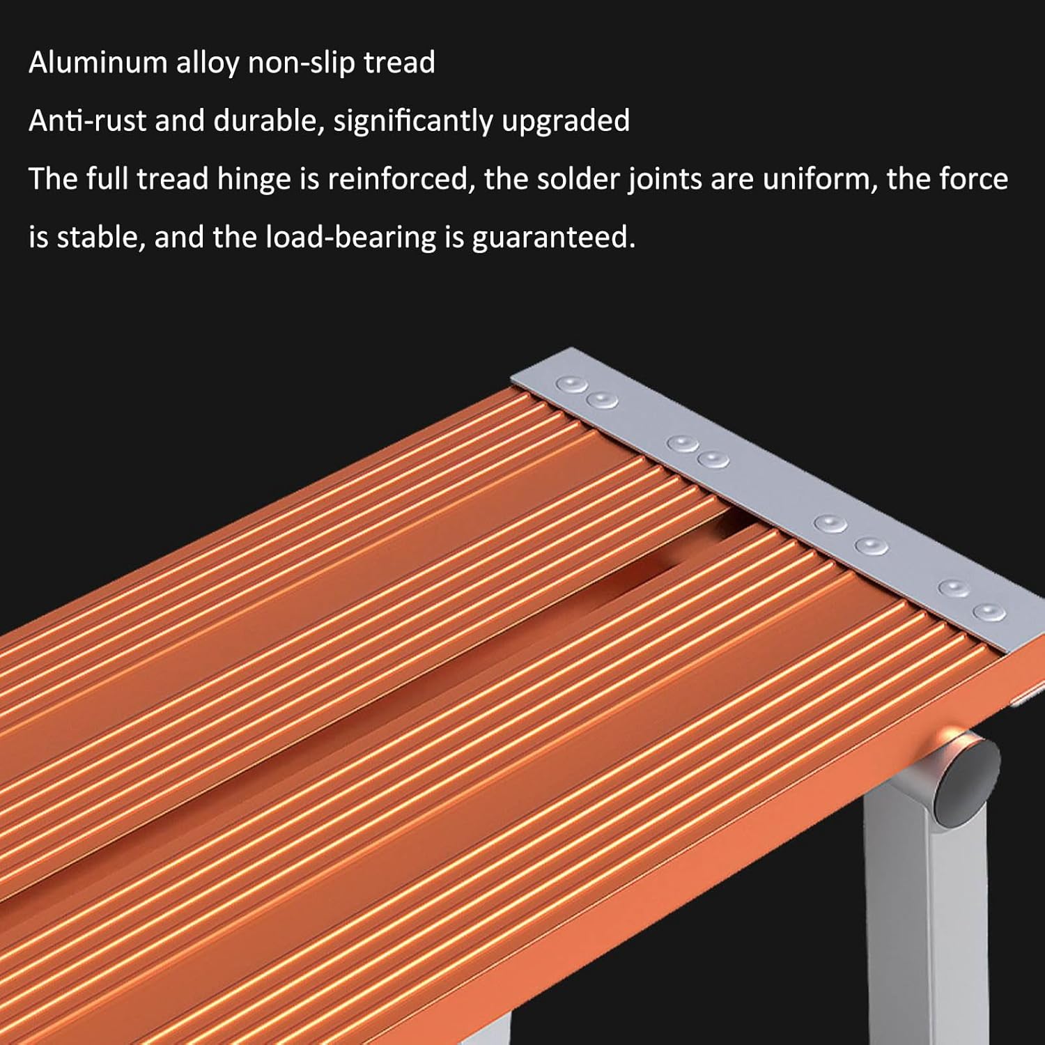 Portable Scaffolding Equipment,Adjustable Height Step Ladders Folding Work Platform Aluminum Scaffolding Tower Stool Bench,Anti-Slip Heavy Duty Ladder Decoration,for Rv Cleaning/Hi