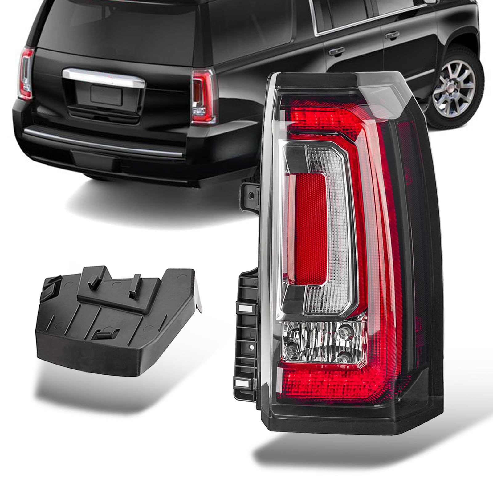 Tail Lights Fit GMC Yukon Yukon XL Denali 2015 2016 2017 2018 2019 2020 Rear Right Passenger Side LED Brake Taillight Assembly Back Up Lamp Lens Cover Replaces 84536243 GM2801268 23380460